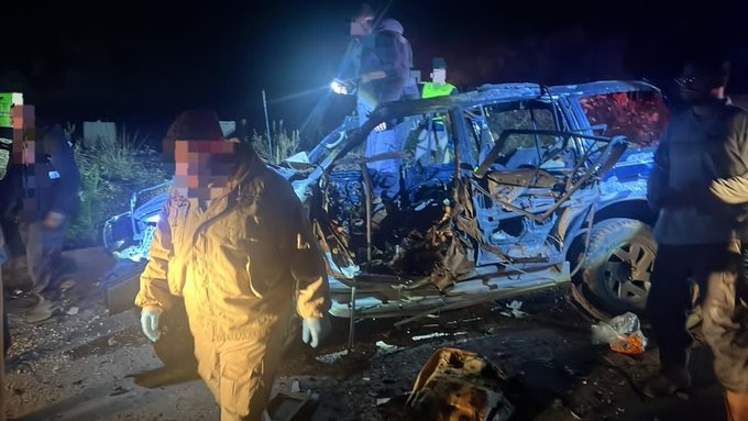 תמונות מאתר הפשיטה באזור עלי אל-טאהר לכיוון כפר תבניט - כפר רמן