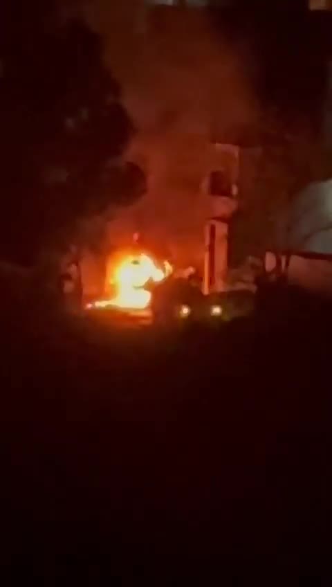 An  drone targeted a car in the town of Harouf