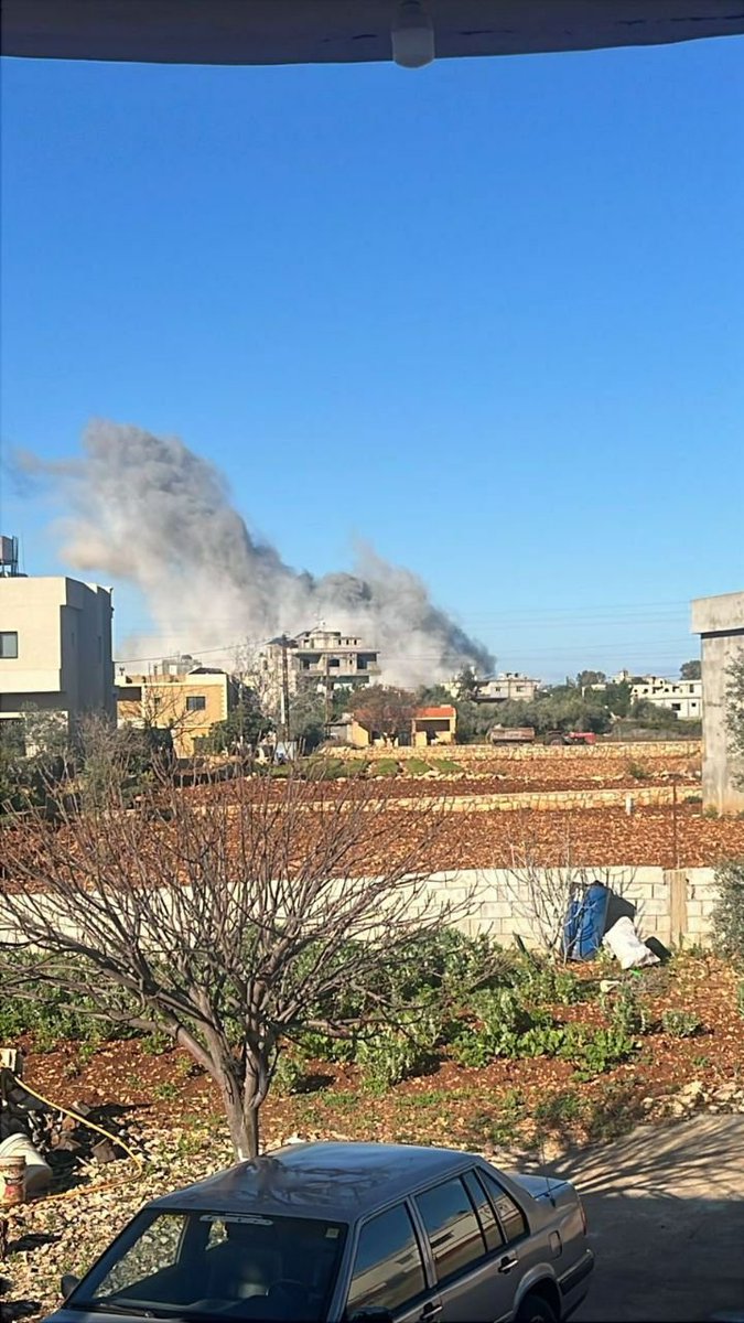 Airstrikes hit the towns of Toulene and Adchit in southern Lebanon