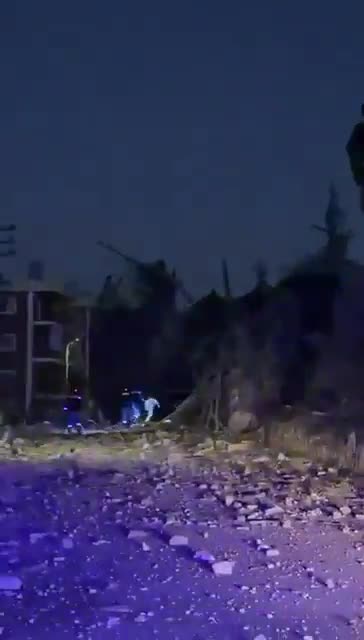 Daños en el lugar del asalto al triángulo de Kafrjouz