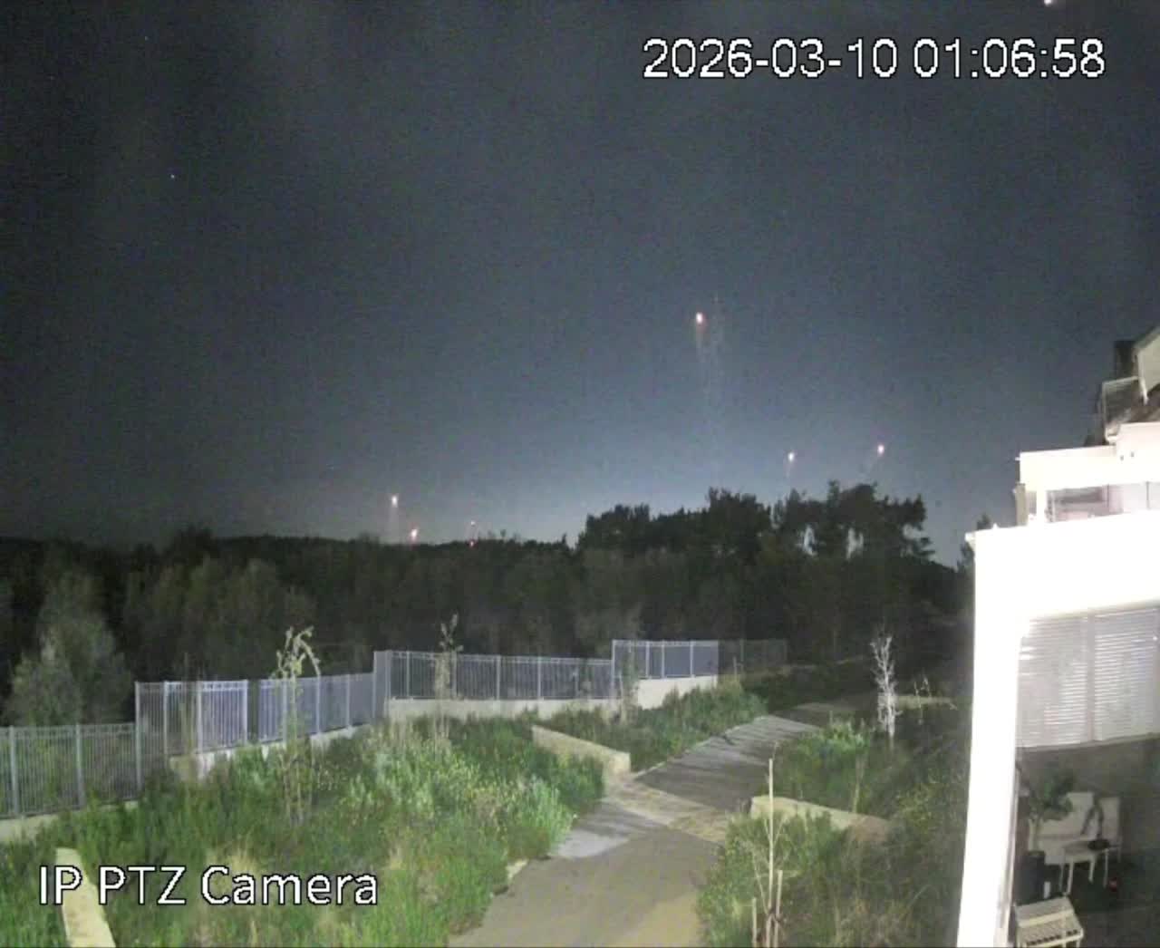 رهگیری‌ها در آسمان حیفا از آخرین آتشبار به سمت منطقه شمالی