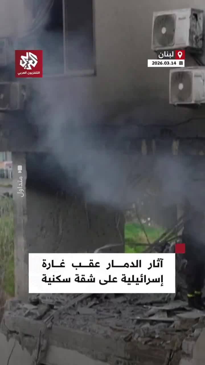 Aufnahmen dokumentieren das Ausmaß der Zerstörung, die durch einen israelischen Luftangriff auf ein Wohnhaus in Burj Hammoud, Beirut, verursacht wurde.