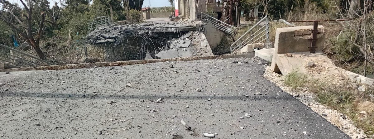 Israeli airstrike completely cuts off Al-Qasimiya Bridge