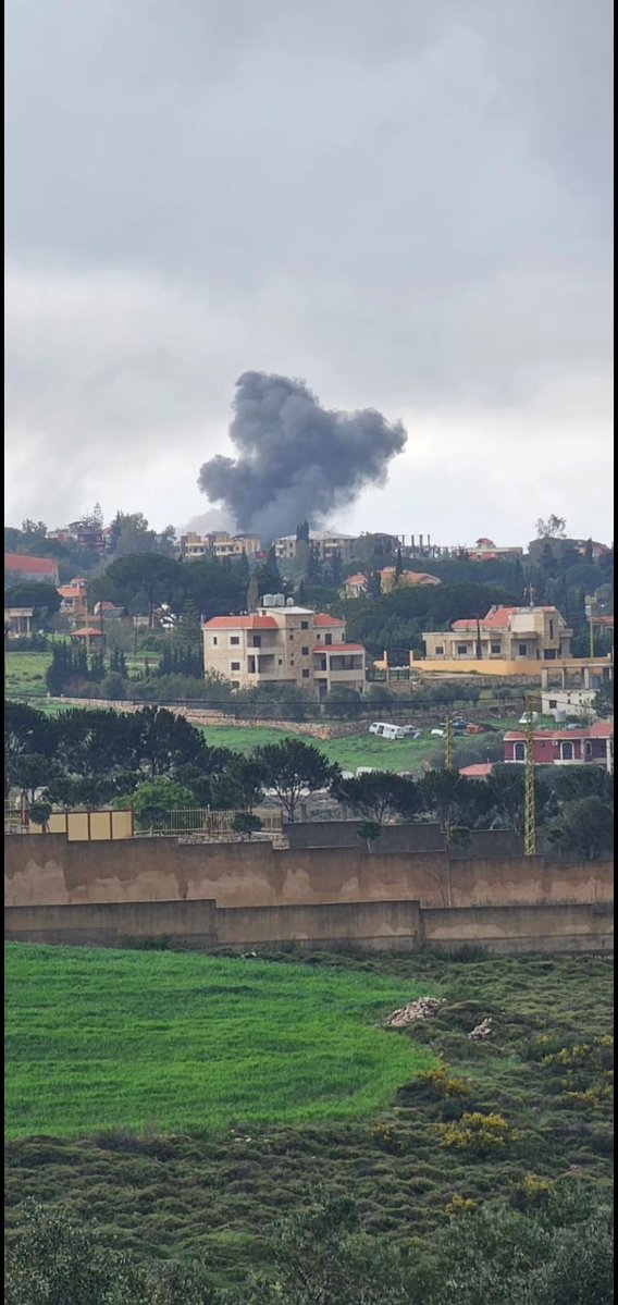 A series of airstrikes targeted Zawtar al-Sharqiya