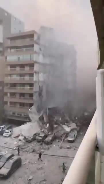 The extent of the destruction in Khayyat Hill following the Israeli raid