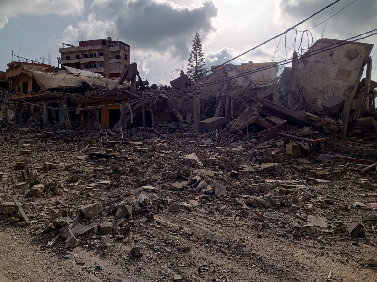 An Israeli airstrike targeted the town of Shukin this morning.