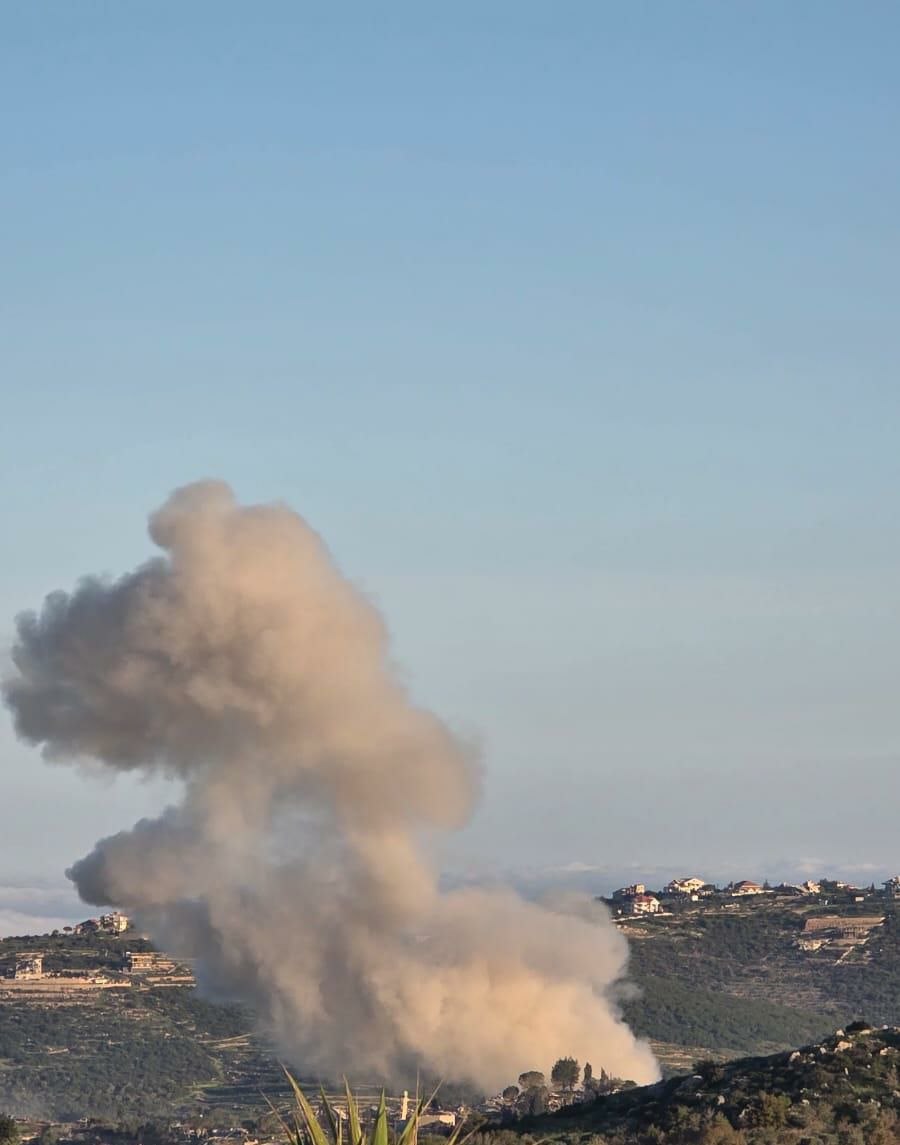 حمله هوایی به شهر خربت سلم در جنوب لبنان