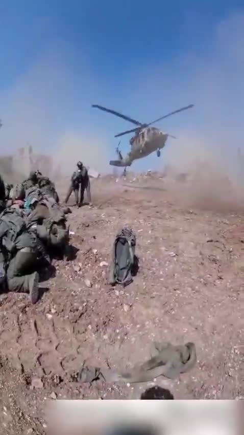 Dramatic footage: Fighters shoot down an explosive drone launched by Hezbollah during the evacuation of the wounded in the village of Al-Taybeh in southern Lebanon @ItayBlumental