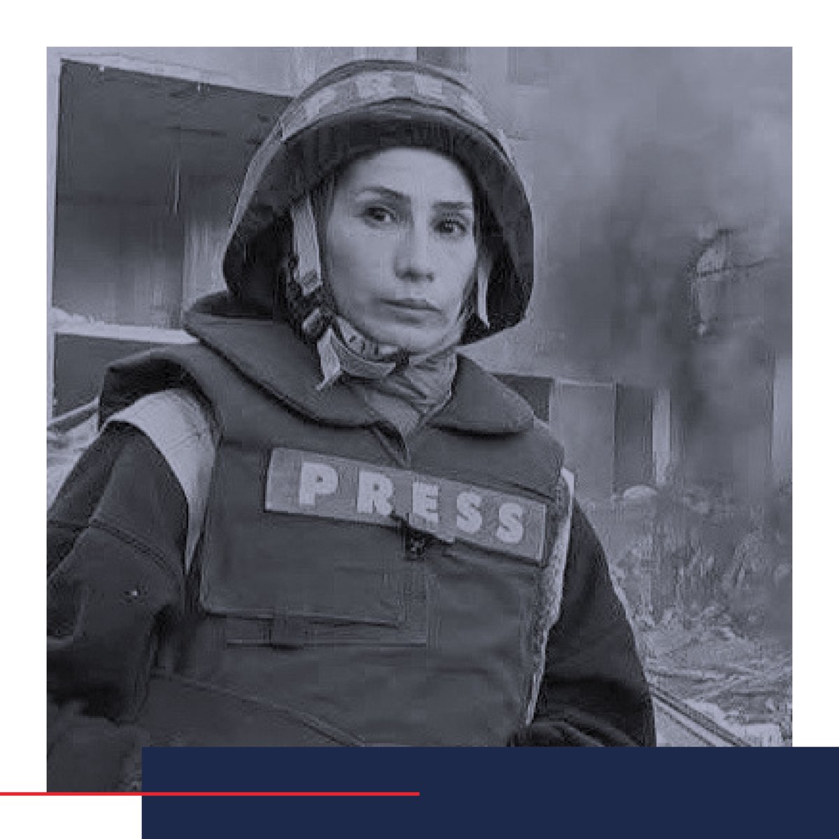 Journalist Rana Jouni was injured in her hand and back during Israeli airstrikes on southern Toul.