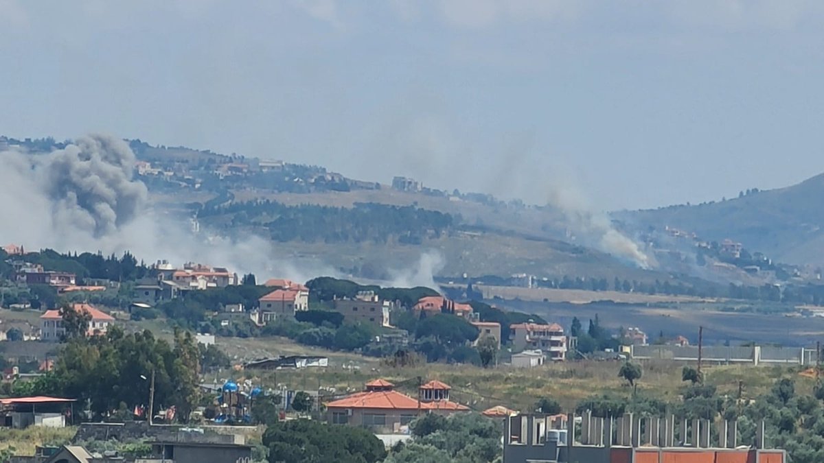 A series of raids targeted the towns of Yahmar al-Shaqif and Arnoun