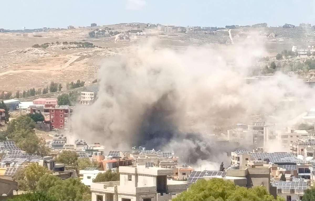 Israeli airstrike targeted the town of Tulu