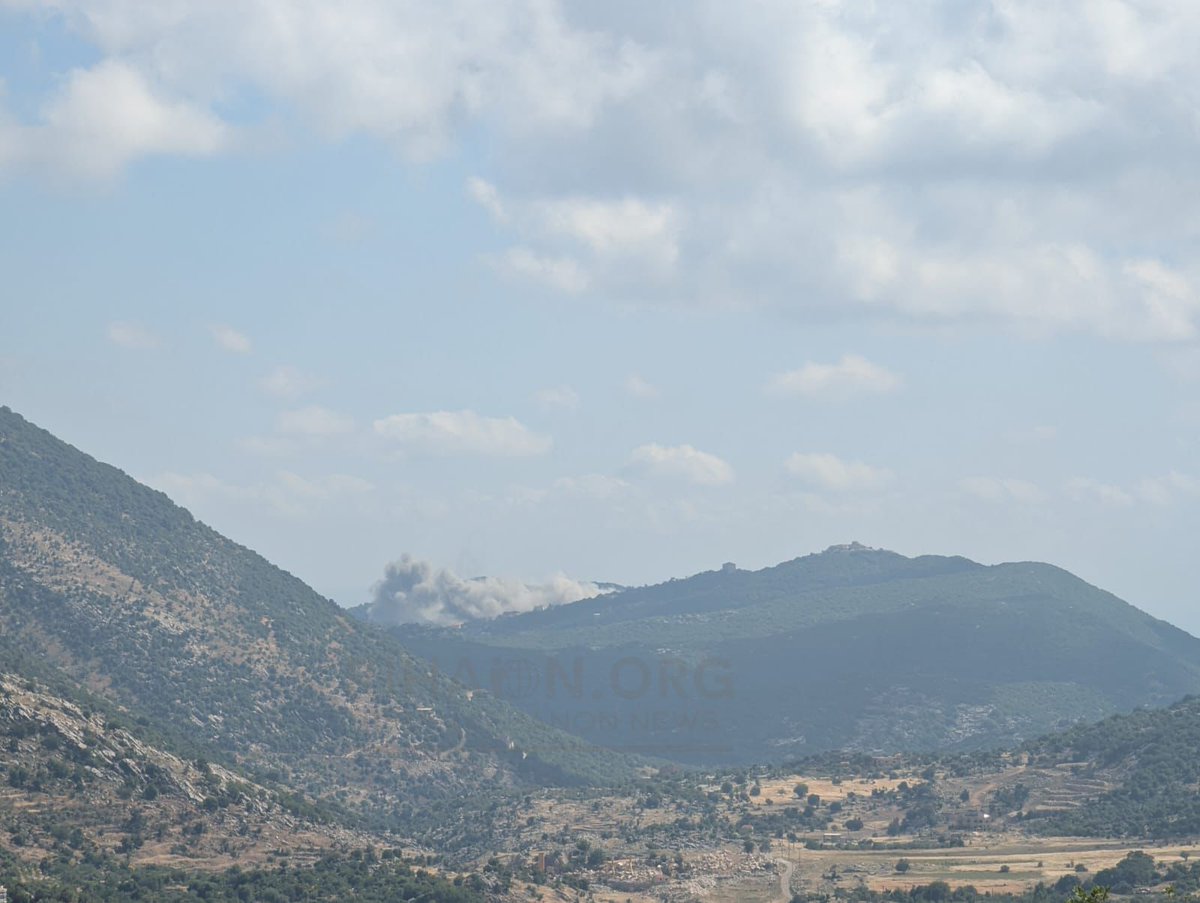 Israeli airstrikes targeted the town of Sajd