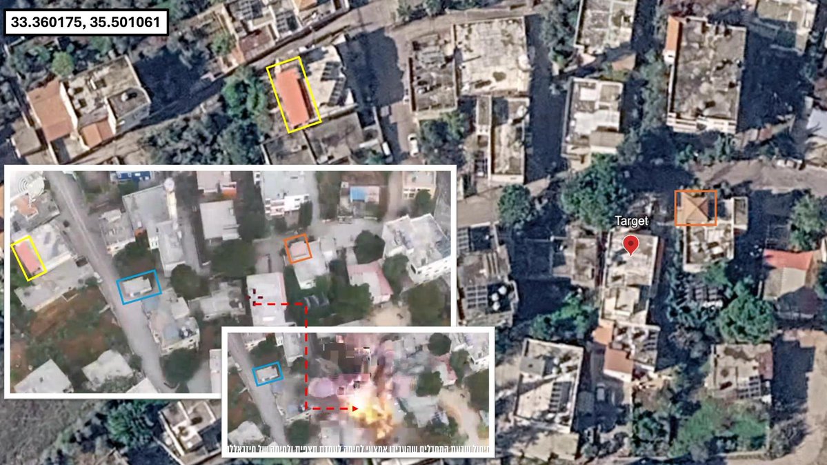 The Israeli Air Force struck and reportedly killed seven Hezbollah operatives in southern Lebanon this morning, after they were identified transporting weapons by the Egoz Commando Unit near the village of Manzala
