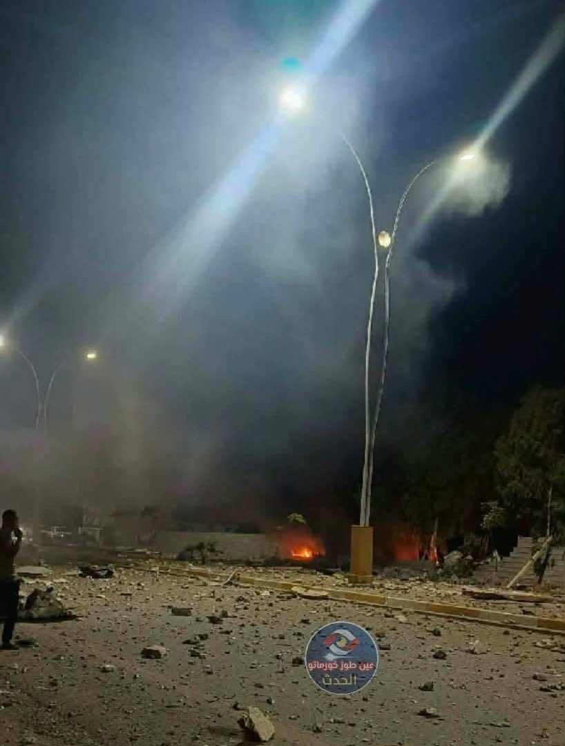 Beelden van het bombardement door de Saoedische luchtmacht op Iraanse milities in Irak.