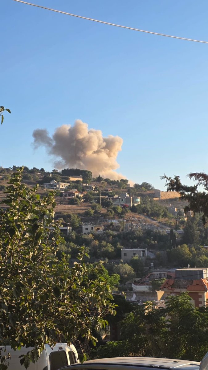 A warplane targeted the town of Barashit.